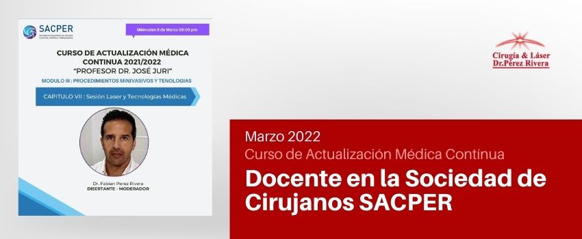 Video de charla: Tecnologias Médicas aplicadas a la periorbita - Curso SACPER 2022